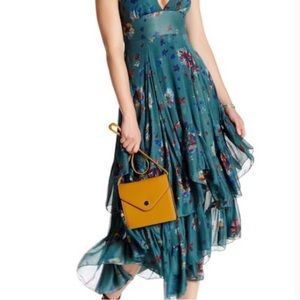 NWT Free People “Catching Glances” Midi Dress sz 2